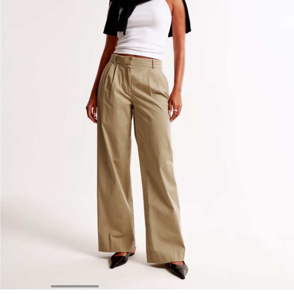 sloane low rise tailored twill pants